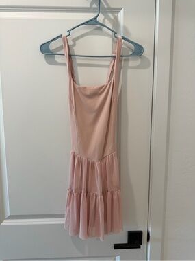 Amazon Pink Tiered Mini Dress